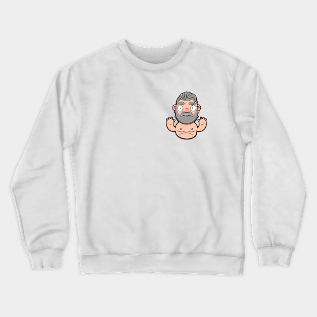 Hot Silver Daddy Crewneck Sweatshirt by LoveBurty